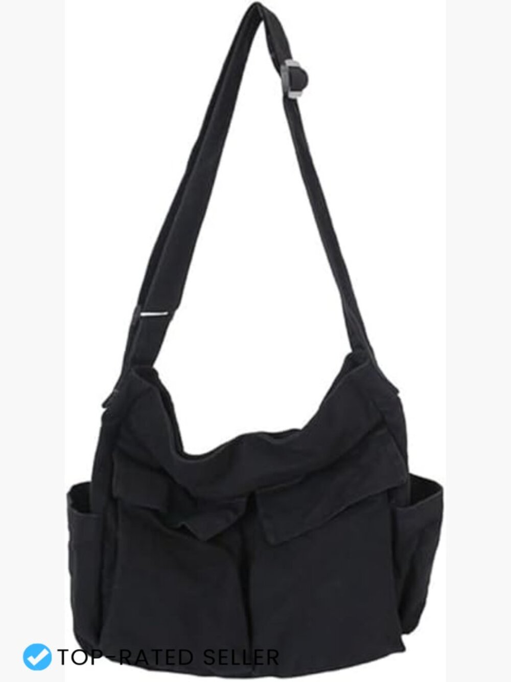 Large Canvas Crossbody Bag Messenger Shoulder Multi-Pocket Travel